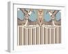 Neutral Blue Striped Ascension-Belen Mena-Framed Giclee Print