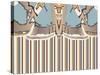 Neutral Blue Striped Ascension-Belen Mena-Stretched Canvas