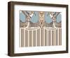 Neutral Blue Striped Ascension-Belen Mena-Framed Giclee Print