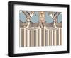 Neutral Blue Striped Ascension-Belen Mena-Framed Giclee Print