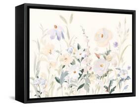 Neutral Boho Wildflowers-Danhui Nai-Framed Stretched Canvas
