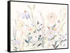 Neutral Boho Wildflowers-Danhui Nai-Framed Stretched Canvas