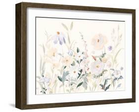 Neutral Boho Wildflowers-Danhui Nai-Framed Art Print