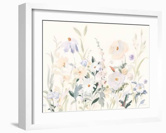 Neutral Boho Wildflowers-Danhui Nai-Framed Art Print