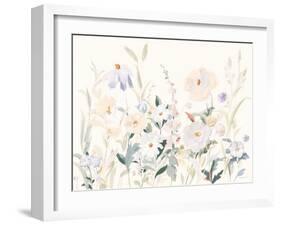 Neutral Boho Wildflowers-Danhui Nai-Framed Art Print