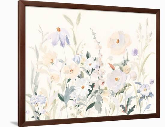 Neutral Boho Wildflowers-Danhui Nai-Framed Art Print