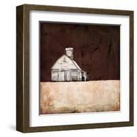 Neutral Brown Farm-Ynon Mabat-Framed Art Print