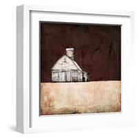 Neutral Brown Farm-Ynon Mabat-Framed Art Print