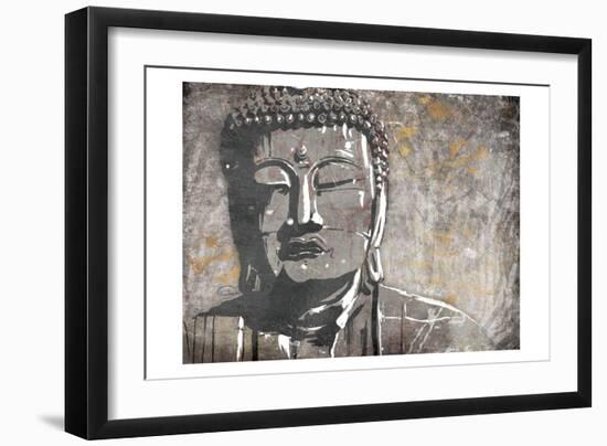 Neutral Buddha-OnRei-Framed Art Print