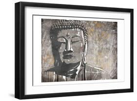 Neutral Buddha-OnRei-Framed Art Print