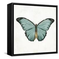 Neutral Butterfly 4-Jace Grey-Framed Stretched Canvas