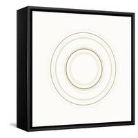 Neutral Circles On White-Ruth Palmer-Framed Stretched Canvas