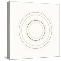 Neutral Circles On White-Ruth Palmer-Stretched Canvas