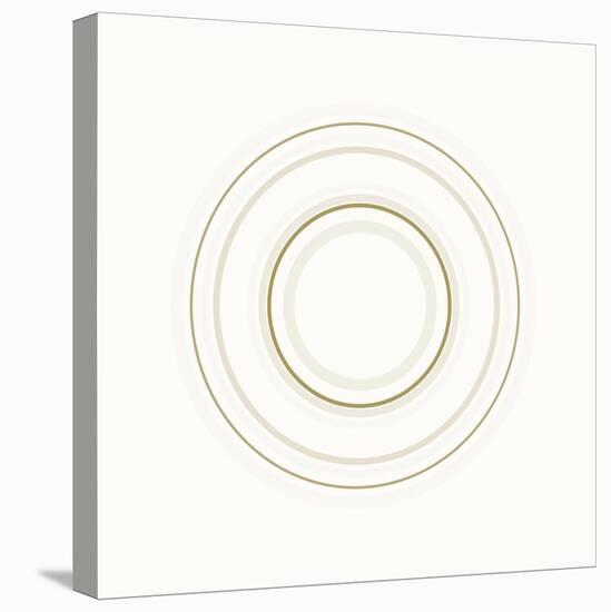 Neutral Circles On White-Ruth Palmer-Stretched Canvas