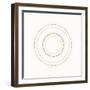 Neutral Circles On White-Ruth Palmer-Framed Art Print