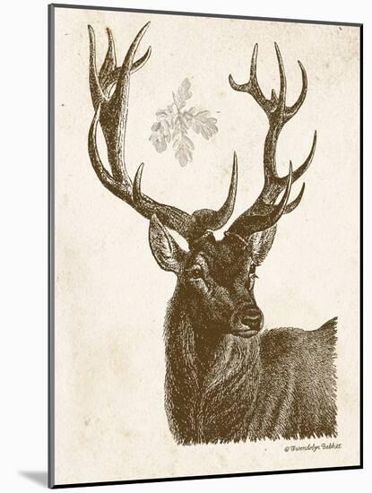 Neutral Deer I-Gwendolyn Babbitt-Mounted Art Print