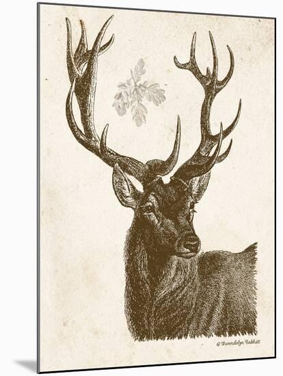 Neutral Deer I-Gwendolyn Babbitt-Mounted Art Print