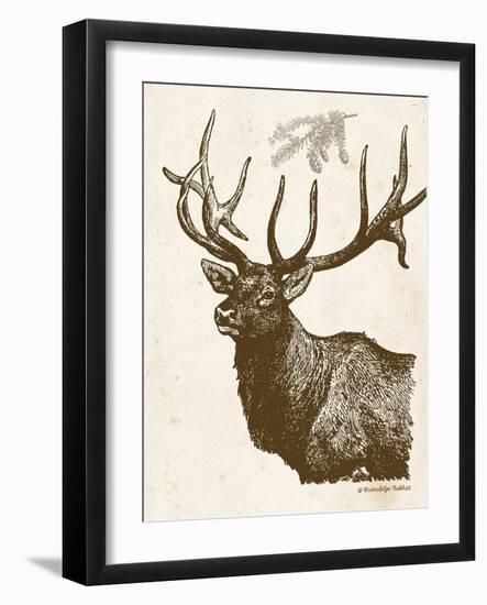 Neutral Deer II-Gwendolyn Babbitt-Framed Art Print