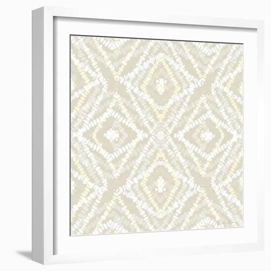 Neutral Diamonds-Denise Brown-Framed Art Print