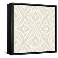 Neutral Diamonds-Denise Brown-Framed Stretched Canvas