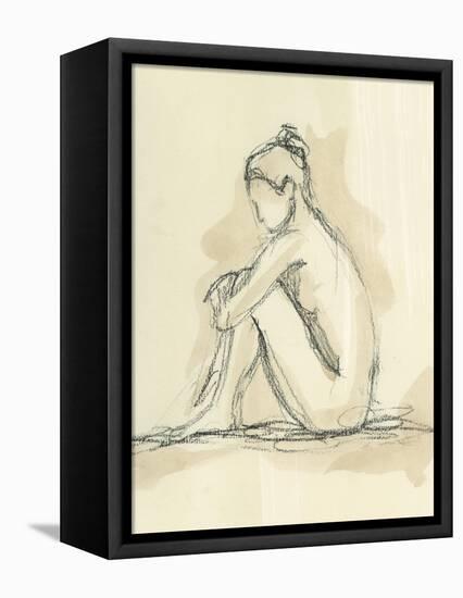 Neutral Figure Study II-Ethan Harper-Framed Stretched Canvas