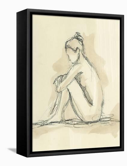 Neutral Figure Study II-Ethan Harper-Framed Stretched Canvas