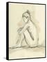 Neutral Figure Study II-Ethan Harper-Framed Stretched Canvas