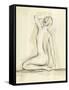 Neutral Figure Study IV-Ethan Harper-Framed Stretched Canvas