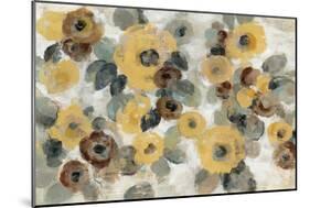 Neutral Floral Beige I Yellow Flowers-Silvia Vassileva-Mounted Art Print
