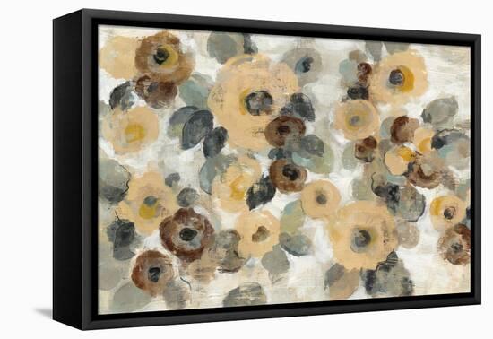 Neutral Floral Beige I-Silvia Vassileva-Framed Stretched Canvas