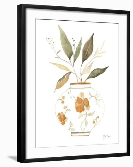 Neutral Floral II-Janet Tava-Framed Art Print