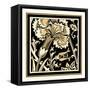 Neutral Floral Motif I-Vision Studio-Framed Stretched Canvas