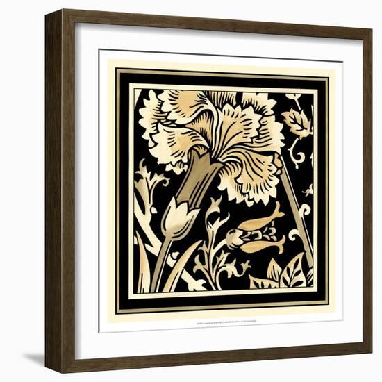 Neutral Floral Motif I-Vision Studio-Framed Art Print
