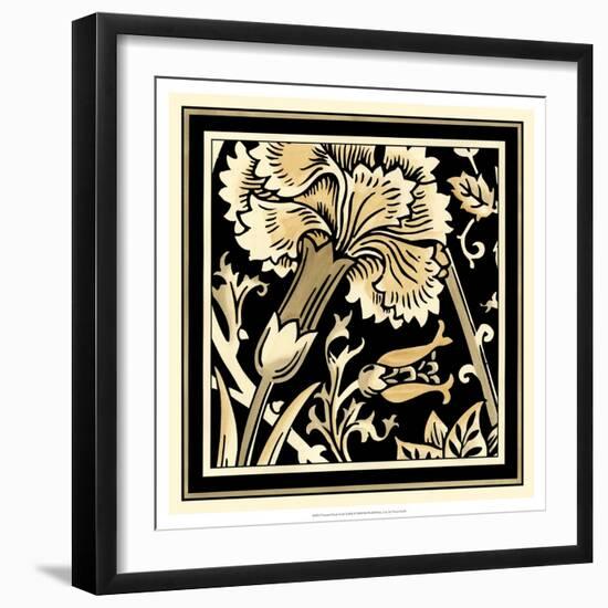 Neutral Floral Motif I-Vision Studio-Framed Art Print