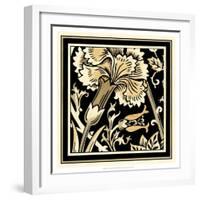 Neutral Floral Motif I-Vision Studio-Framed Art Print