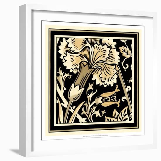 Neutral Floral Motif I-Vision Studio-Framed Art Print