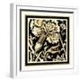 Neutral Floral Motif I-Vision Studio-Framed Art Print