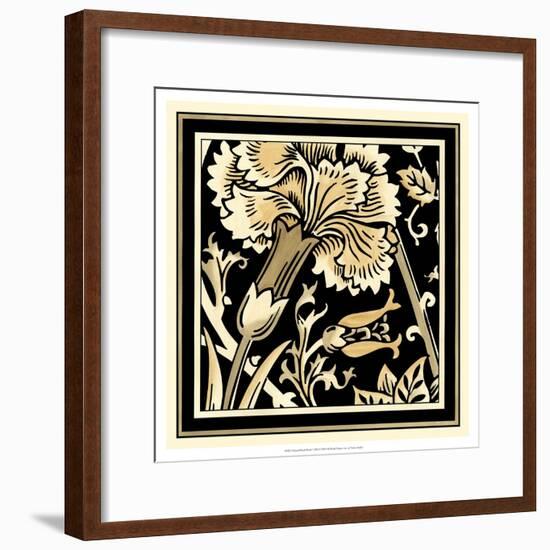 Neutral Floral Motif I-Vision Studio-Framed Art Print