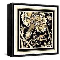 Neutral Floral Motif I-Vision Studio-Framed Stretched Canvas