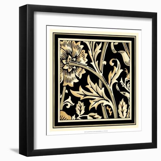 Neutral Floral Motif IV-Vision Studio-Framed Art Print