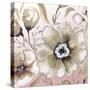Neutral Flowers on Pink I-Elizabeth Medley-Stretched Canvas