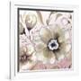 Neutral Flowers on Pink I-Elizabeth Medley-Framed Art Print
