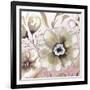 Neutral Flowers on Pink I-Elizabeth Medley-Framed Art Print