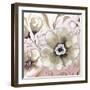 Neutral Flowers on Pink I-Elizabeth Medley-Framed Art Print