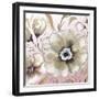 Neutral Flowers on Pink I-Elizabeth Medley-Framed Art Print