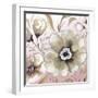 Neutral Flowers on Pink I-Elizabeth Medley-Framed Art Print