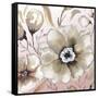 Neutral Flowers on Pink I-Elizabeth Medley-Framed Stretched Canvas