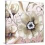 Neutral Flowers on Pink I-Elizabeth Medley-Stretched Canvas