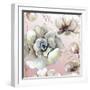Neutral Flowers on Pink II-Elizabeth Medley-Framed Art Print