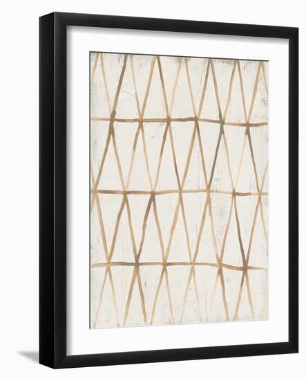 Neutral Lattice III-June Vess-Framed Art Print